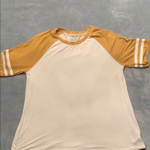 soft and sexy white and yellow shirt